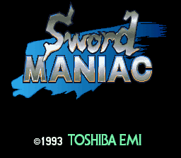 Sword Maniac (Japan) Title Screen